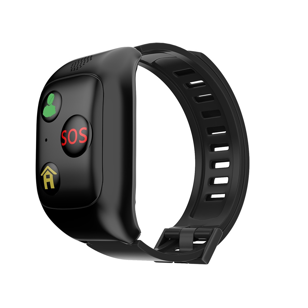 GPS detector smart pedometer tracking watch phone for elder with loud